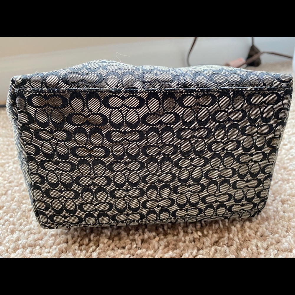 Gray & Black Coach mini bucket bag - Picture 3 of 4